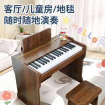 Key instrument electronic keyboard wooden girl baby toy piano childrens gift] 37 playing wooden piano for men