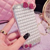 hot sale crystal diamond d cute bling bow pearl cover case