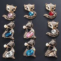 Charming fox gem fox alloy diamond diy mobile phone case jewelry accessories mobile phone beauty handmade materials