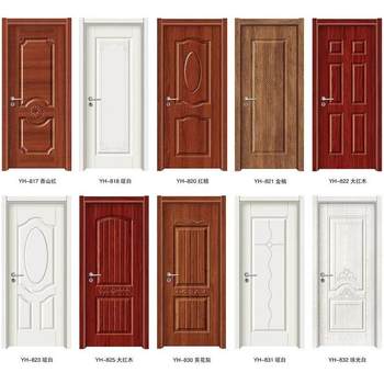 Interior Door Set, Room Door, Bedroom Door, Economical Paint-Free Door, Eco-Friendly Lacquered Door, Factory Direct Sales Steel-Wood Door