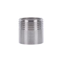 304 stainless steel single-end wire single-end tooth welding outer wire direct round tube extension tube short tube DN15 connector