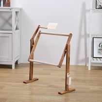 Cross-stitch scaffolding bed adjustable desktop solid wood embroidery stand 1 meter embroidery cloth Su embroidery stand cross-stitch frame