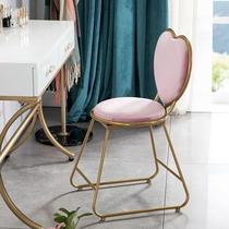 Modern simple Internet celebrity girl makeup chair princess bedroom dressing table stool manicure backrest ins Nordic chair