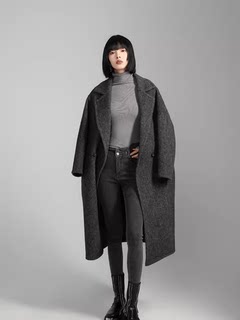 High-End Double-Sided Cashmere Coat for Women 2024 Autumn and Winter New Style Loose Mid-Length Ultra-Light and Soft Women's Woolen Coat
