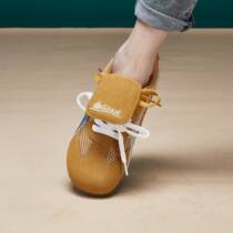 Dexun shoes for women 2024 spring and autumn new style mesh comfortable single shoes with long tongue Forrest Gump white shoes light casual sneakers