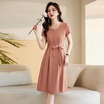 Temperament wedding mothers wedding dress young noble fashionable and small Xi mother-in-law wedding banquet dress summer dress