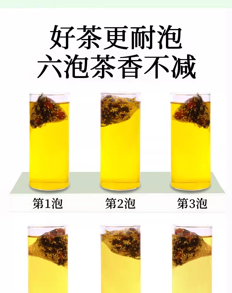 Gardenia Clove Osmanthus Tea Bag Set Zhi Zi Ding Xiang Gui Hua 30 Cold Brew Bags 100g preparation
