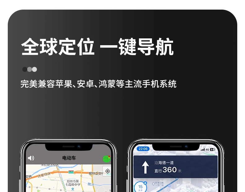 Dual-System Universal Global Positioning Device Gps for Cars, Trucks, and Motorcycles, Anti-Theft and Anti-Loss Device with Magnetic Attachment and Long Battery Life