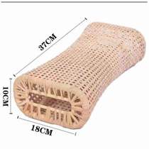 Rattan mat for elders single rattan handmade 8 summer neck protection natural pillow breathable hollow woven pillow sleep