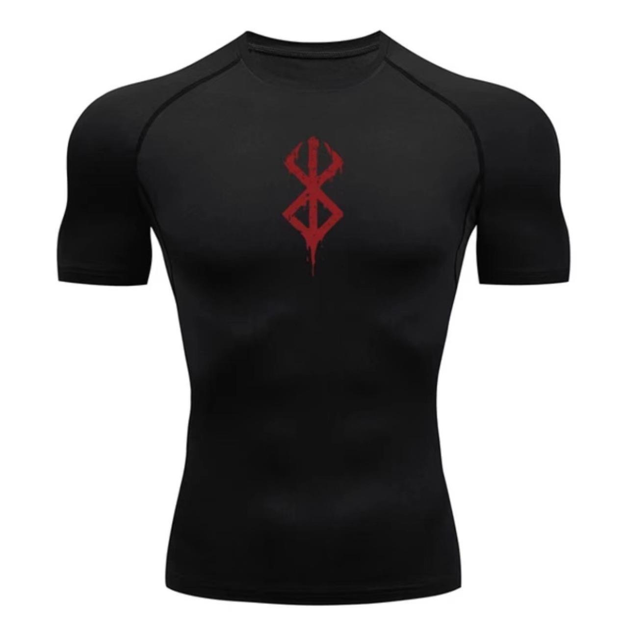 T-shirt printing sports and fitness short sleeves