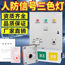 Civil air defense control box call button explosion-proof call engineering anti-explosion civil air defense three-color light ventilation signal light box