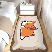 Slightly defective stock clearance corgi puppy carpet pet floor mat cartoon best-selling absorbent floor mat with stain-resistant edges