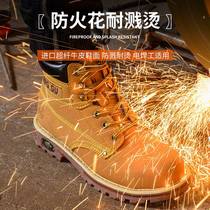 Labor protection shoes for men anti-smash and puncture-proof work shoes construction site shoes anti-odor anti-slip wear-resistant shoes steel-toe shoes safety shoes
