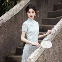 New 2024 improved summer girlish and elegant dress young and high-end cheongsam that can be worn daily