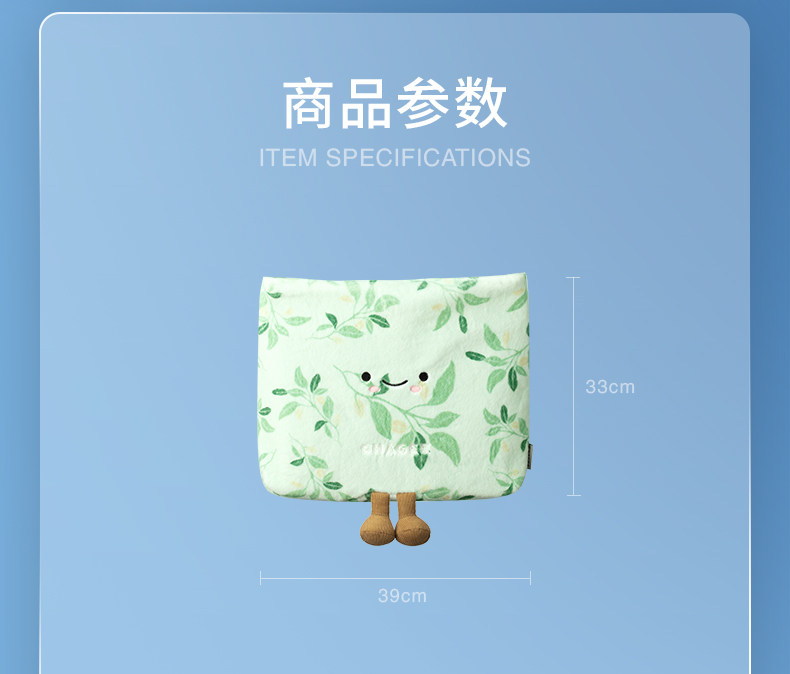 【中國直郵】 霸王茶姬 好朋友毛絨單肩包手提包手腕包可愛帆布包 桂馥蘭香款*1個