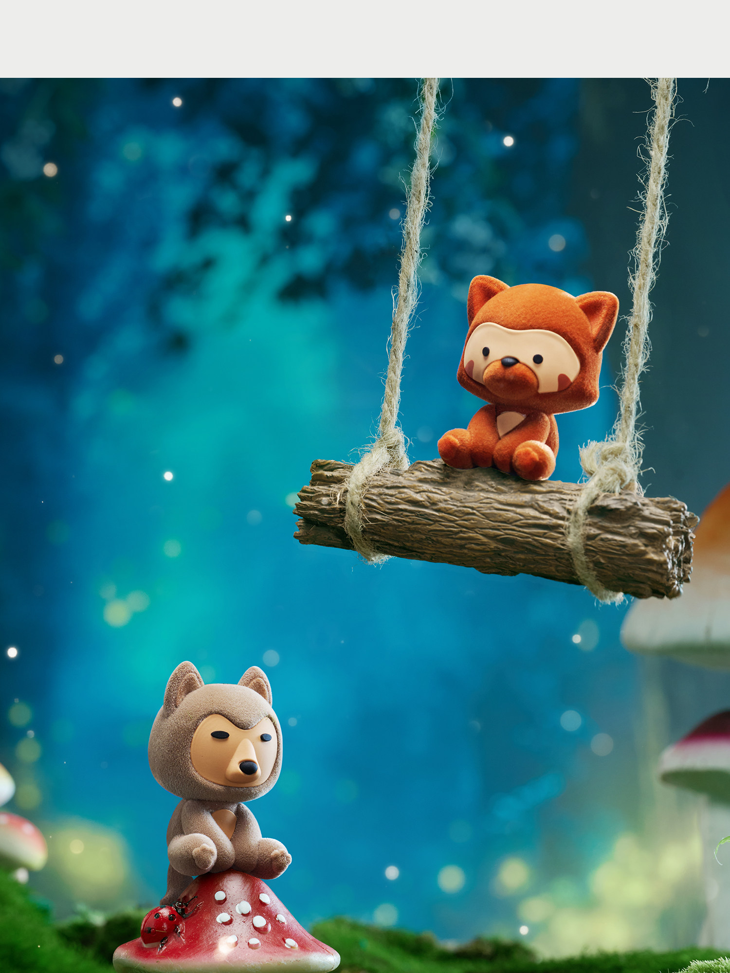 【中国直邮】 霸王茶姬 珍稀生灵挂件玩偶可爱公仔大熊猫挂饰 盲盒挂件(款式随机)*1件