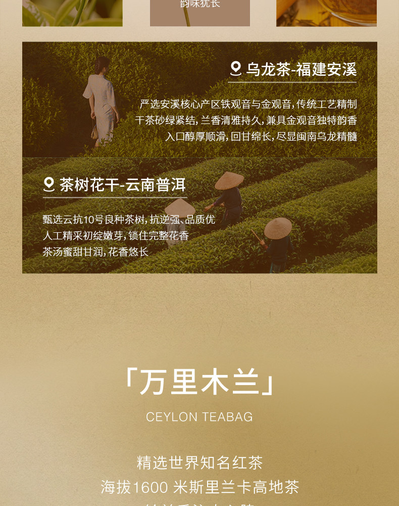 【中國直郵】 樂樂茶 人氣王組合裝 茶包冷熱泡茶袋泡茶伴手禮 荔枝紅茶+白桃烏龍+葡萄烏龍三袋裝（21g*3）