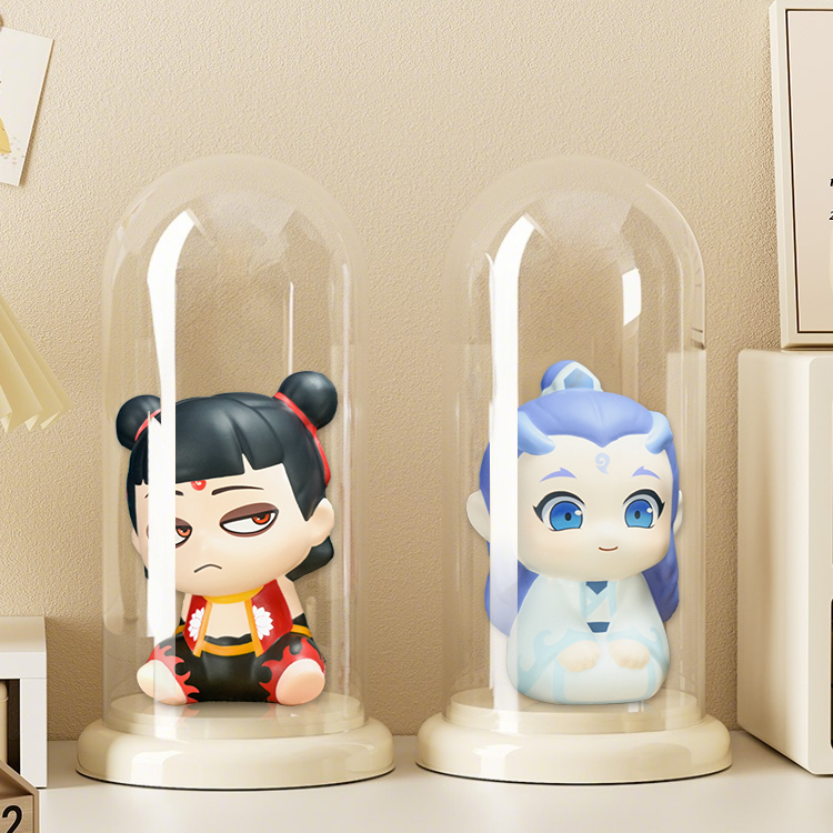 Figure storage box display rack storage Pop Mart collects household transparent single doll model ornaments dustproof