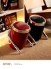 Retro Trash Can for Home Kitchen, Living Room, Bathroom, Bedroom, Tea Room, Toilet, Office, Guesthouse, Hotel Storage Bin