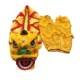 Children's Lion Dance Props, Toddler Double Lion Dance Head Set, Student Performance Toys, Complete Set of Lion Dance Props