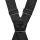 Men's Suspenders with Hooks, Elastic Hook Clips for Adult Suspenders, Anti-Slip Pants Clips for Suit Pants, Vintage Gentleman Style