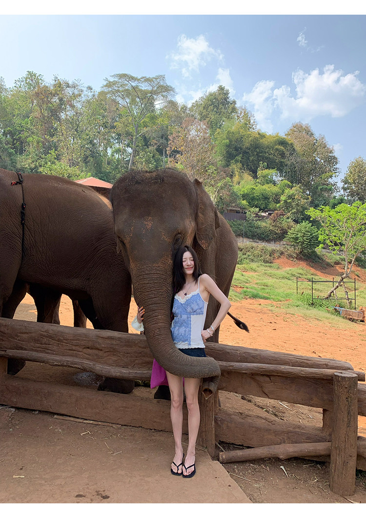 牙套大汪 【Sweet Cool Denim】 джинсовая мини-юбка с заниженной талией оригинального денимового цвета