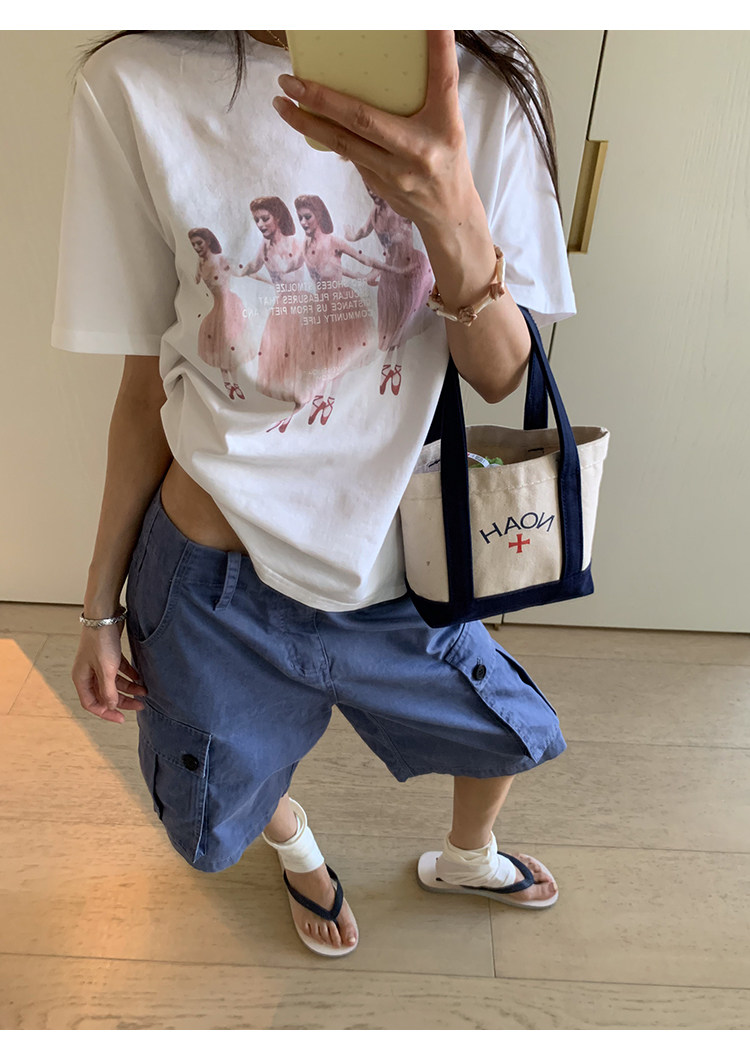 Балетная фея свободная футболка с весенним принтом