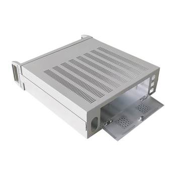 Aluminum alloy industrial control chassis 19-inch standard server shell 1u2u3u industrial control server sheet metal chassis shell