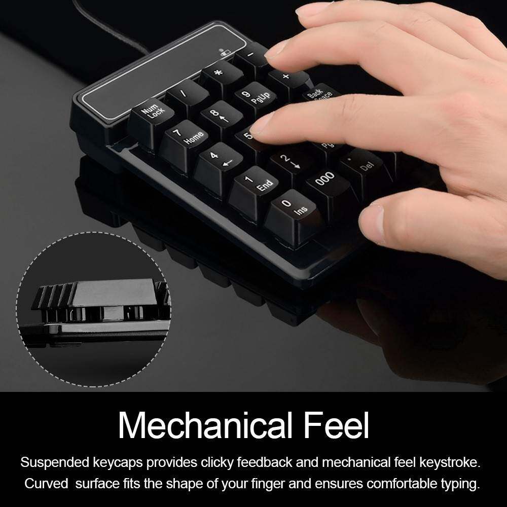 USB Wired Numeric Keypad 10-Key Mechanical Feel Pad - Product image 6