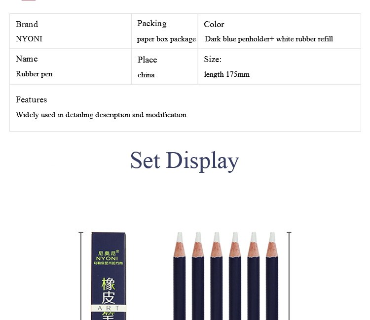 Древесный уголь rubber pen eraser pencil pen tip rubber type 1/3/6pcs high precision pencil eraser for manga House music beauty home