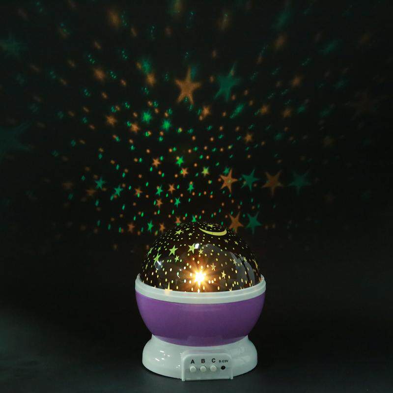 лампа led rotating night light projector starry sky star maste House music beauty home