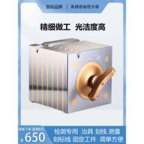 Magnetic square box V-shaped block triangle table magnetic V-shaped table for marking V-shaped iron magnet V-shaped block precision square box