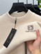 One-piece velvet winter half-turtleneck sweater for young and middle-aged men, new fashion embroidered velvet thickened warm sweater trendy