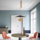Nordic Light Luxury Adjustable Pulley Lamp Designer Trendy Model for Guesthouses, Adjustable Dining Room, Study, Bedroom Wrought Iron Pendant Light
