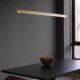 Postmodern Minimalist Restaurant Bar Counter Office Desk Led Long Strip Pendant Light Creative Personality Simple Dining Table Linear Light Fixture
