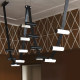 Italian Designer Belt Pendant Light for Dining Room, Simple Modern Villa Duplex Living Room Dining Table Bar Main Lighting Fixture