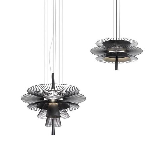 Postmodern Hollow-Out Suspended Art Ufo-Shaped Decorative Restaurant Chandelier Designer Creative Bar Lighting Fixtures