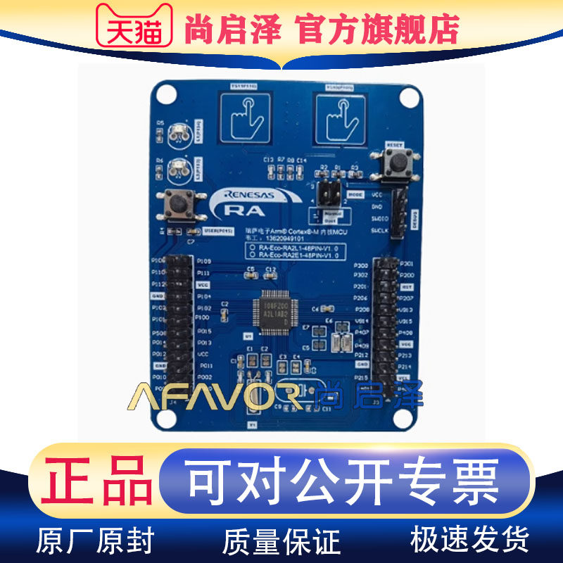 R7FA2E1A72DFL 瑞萨开发板RA2E1  RA-Eco-RA2E1-48PIN-V1.0