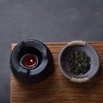 Tea set aromatherapy stoneware tea warming candle tea stove tea wake up Japanese ceramic tea stove tea stove baking kung fu