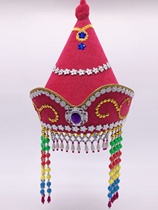 Mongolian performances female Hat Mongolian minority adult dance cap female adult Mongolian headdress