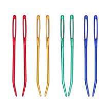 2pcs Aluminum Bent Tip Tapestry Darning Knitting Needles Nee