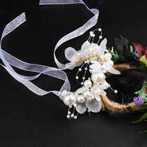 Bridal tiara handmade crystal bridal jewelry wedding accessories pearl balls childrens bracelet crown headband