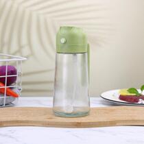 Portable spray bottle spray and pour oil two-in-one household kitchen glass spray bottle fat-reducing spray bottle artifact