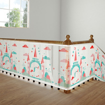 Extended size and thickened childrens stair protection net balcony anti-fall net safety rope net kindergarten color decoration net