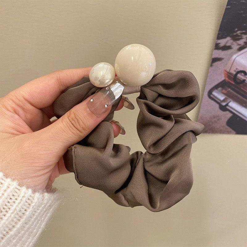 Accessori per capelli con elastico per coda di cavallo bassa elasticizzato, stile retrò, elegante e di nicchia, di design alla moda_voghion.com