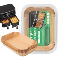 Source rectangular air fryer special paper food grade thickened baking oven high temperature resistant silicone oil paper plate