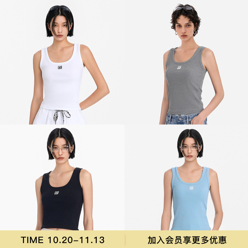 [Same Style as Ju Jingyi, Qin Lan, and Zhao Jinmai] Calledback26 Camisole for Women, Simple Sleeveless Top