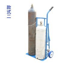 Oxygen acetylene bottle trolley liquefied gas bottle double bottle folding transport truck lightweight argon gas bottle thickened gas cylinder cart