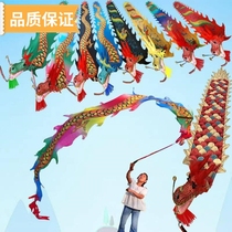 Square Beginner Fitness Dragon Swinging Dragon Dance Dragon Ribbon Swinging Colorful Dragon Color Strips Childrens Fitness Colorful Dragon Dancing Dragon Shaking Exercise
