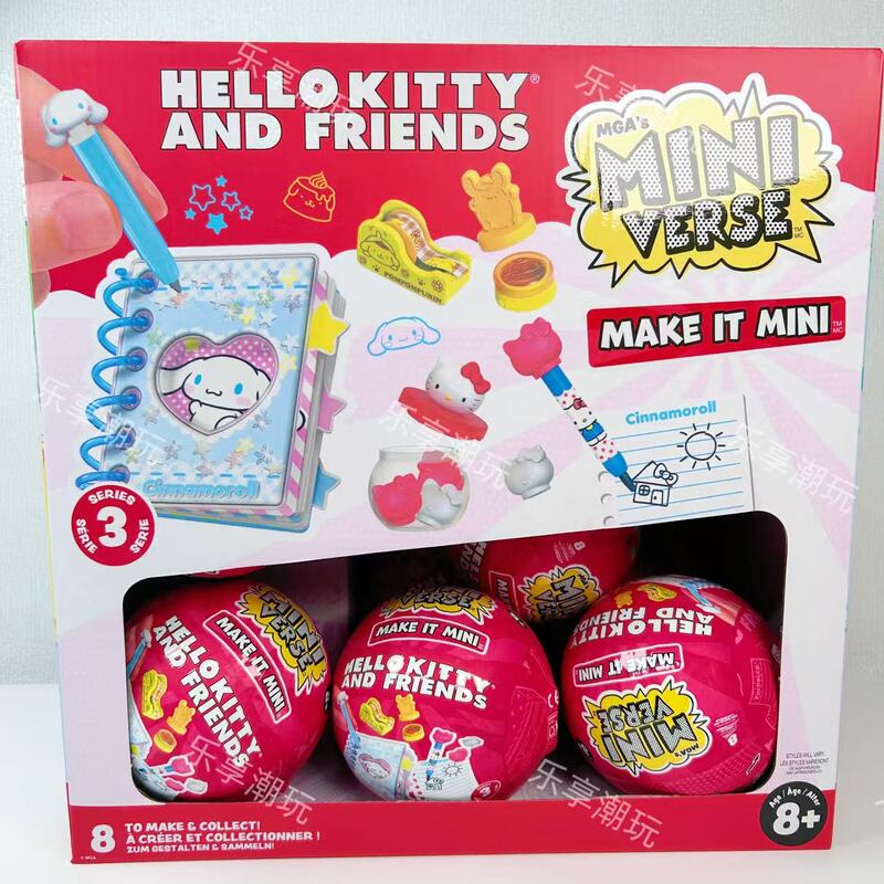 Miniverse Sanrio Stationery Blind Box Hello Kitty Third Generation Stationery Ball DIY Miniature Stationery Blind Ball Miniverse Sanrio Stationery Blind Box Hello Kitty Third Generation Stationery Ball DIY Miniature Stationery Blind Ball